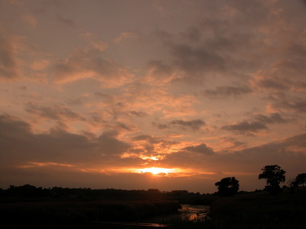 A sunset in Thorrington