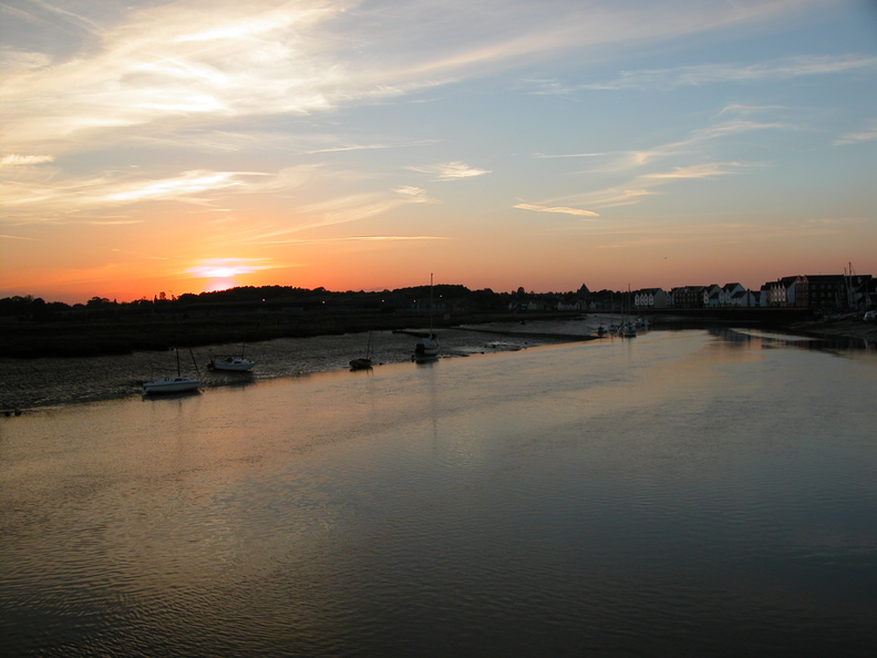 Looking at Wivenhoe, sunset