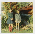 Anna and Clare in Santa Barbara. Date on print is August 1970