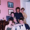 Lucy, Sally, Eddies [the cat], Sam, Me[alex] and Maureen, at Berkley Lawn july 1998
