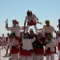 "Castellers" building a human tower