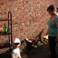 Mia and Kirsty enjoying a barbecuing