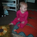 Mia playing on the floor