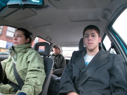 Anna, Julia and Me[alex] in the car