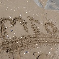 Mia in the sand