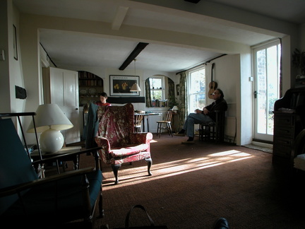 The living room at Spring Cottage