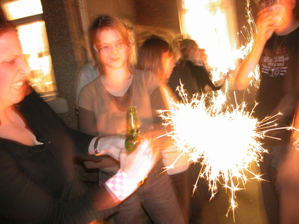 Someone with a sparkler