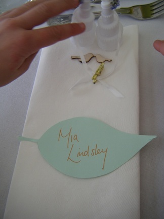 Mia's place card