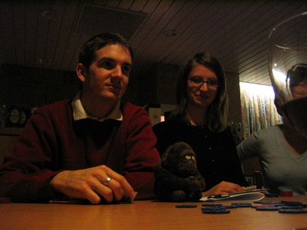 Grant and Gorillard playing poker