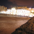 Biarritz beach at night