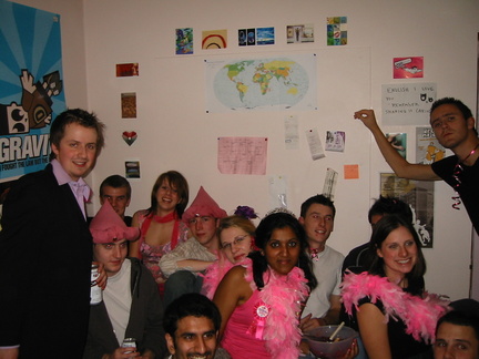 Everyone at the pink party (courtesy of Simon)