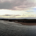 A hand-stitched panorama of Amble Harbour