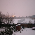 Heavy snow in the back garden