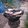 Barbecue. Mmmm, salmon