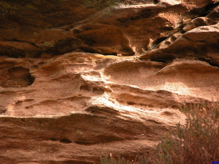 holes in the rock