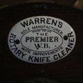Warrens rotary knife cleaner