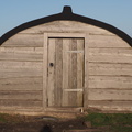 Shed made of a boat hull