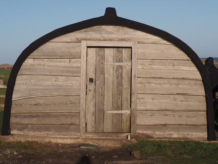 Shed made of a boat hull