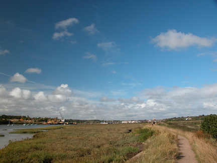 Looking down the Colne at Wivenhoe