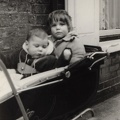 Clare and Anna in a pram, 3rd January 1961