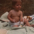 Me on a picnic, some time in July 1983 enjoying some mayonnaise