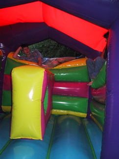Me[alex] on the bouncy castle