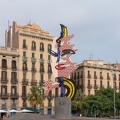 Roy Lichtenstein's "Cap de Barcelona" (1992) at MareMagnum