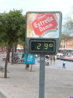 Estrella Damm is very nice when it's 29° outside