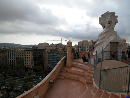 Details on the roof of La Pedrera