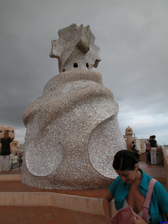 Details on the roof of Casa Mila