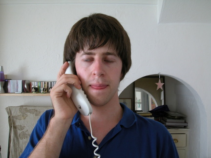 Me[alex] on the phone