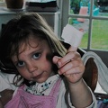 Grace with finger puppet