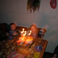 Grace blowing out the candles