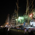 Fireworks and tall ships