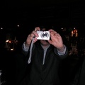 Simon taking a photo with Harris's camera
