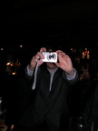 Simon taking a photo with Harris's camera