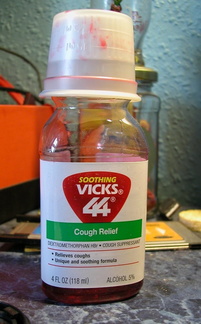 A bottle of Vicks Formula 44D