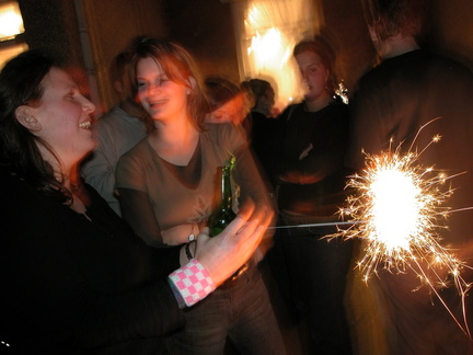 Someone with a sparkler