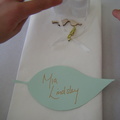 Mia's place card