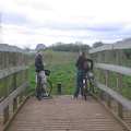 Rachel and Pete on a bike ride