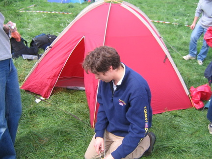 Robert and his tent