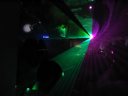 light effects in bertie's nightclub