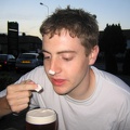 Pete tries to consume a pint