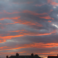 Manually stitched panorama of a sunset