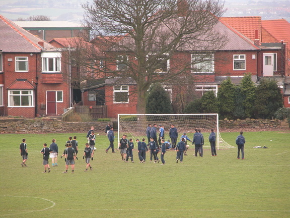 Kids playing football at St. Cuthberts