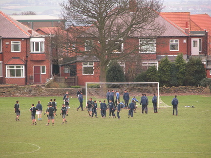 Kids playing football at St. Cuthberts