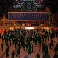A photo of Liverpool St station, with some manipulation