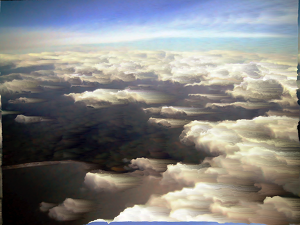 Clouds over Northern California, with some manipulation