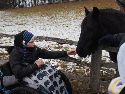 Mia and a horse