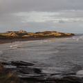 Bamburgh Castle in the distance
